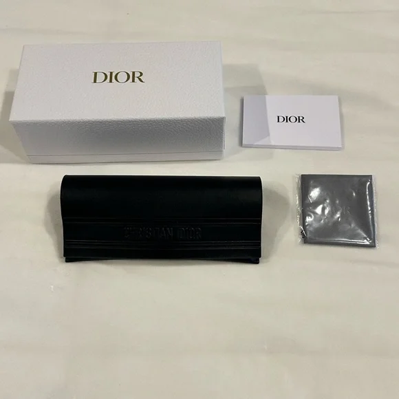 Dior | Accessories | Dior Black Sunglasses Case Set | Poshmark display picture 3